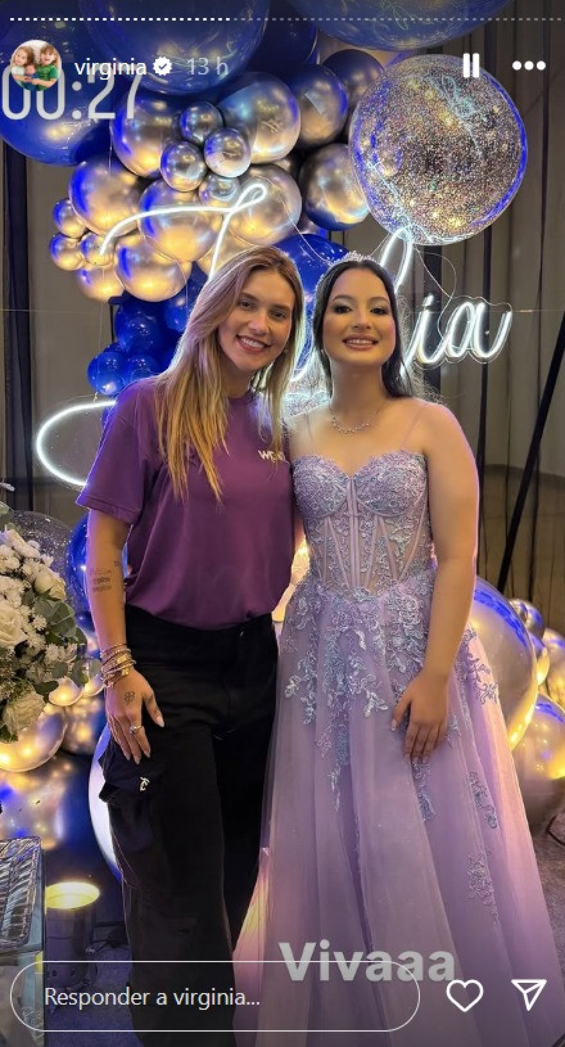 Virginia via stories - Reprodu&ccedil;&atilde;o Instagram