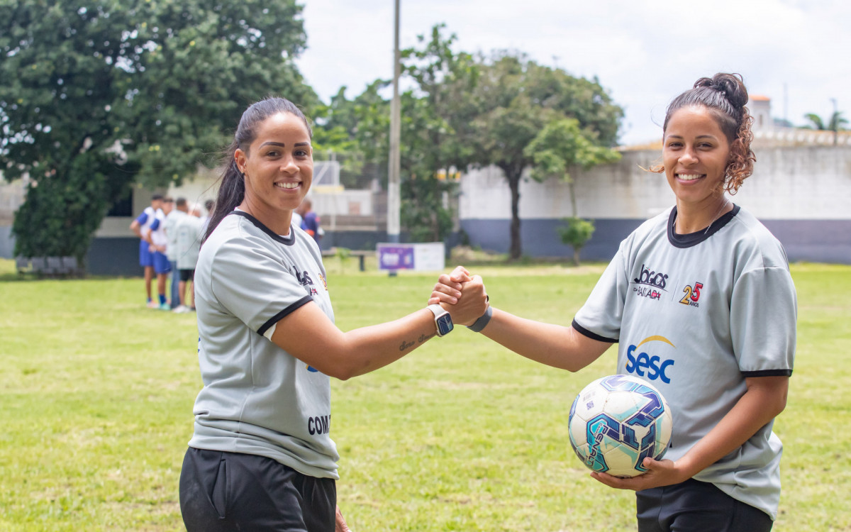 Antigas atletas dos Jogos, as gêmeas Sara e Amanda treinam equipes de Mesquita