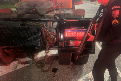 PM prende dois suspeitos por furto de cabos de telefonia utilizando um caminhão em Nilópolis