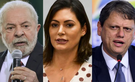 Lula empata com Michelle Bolsonaro e Tarcísio em cenários de 2º turno para 2026