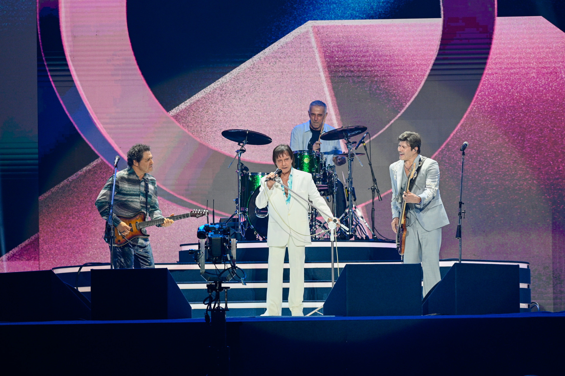 Frejat, João Barone, Roberto Carlos e Paulo Ricardo - Globo / Bob Paulino