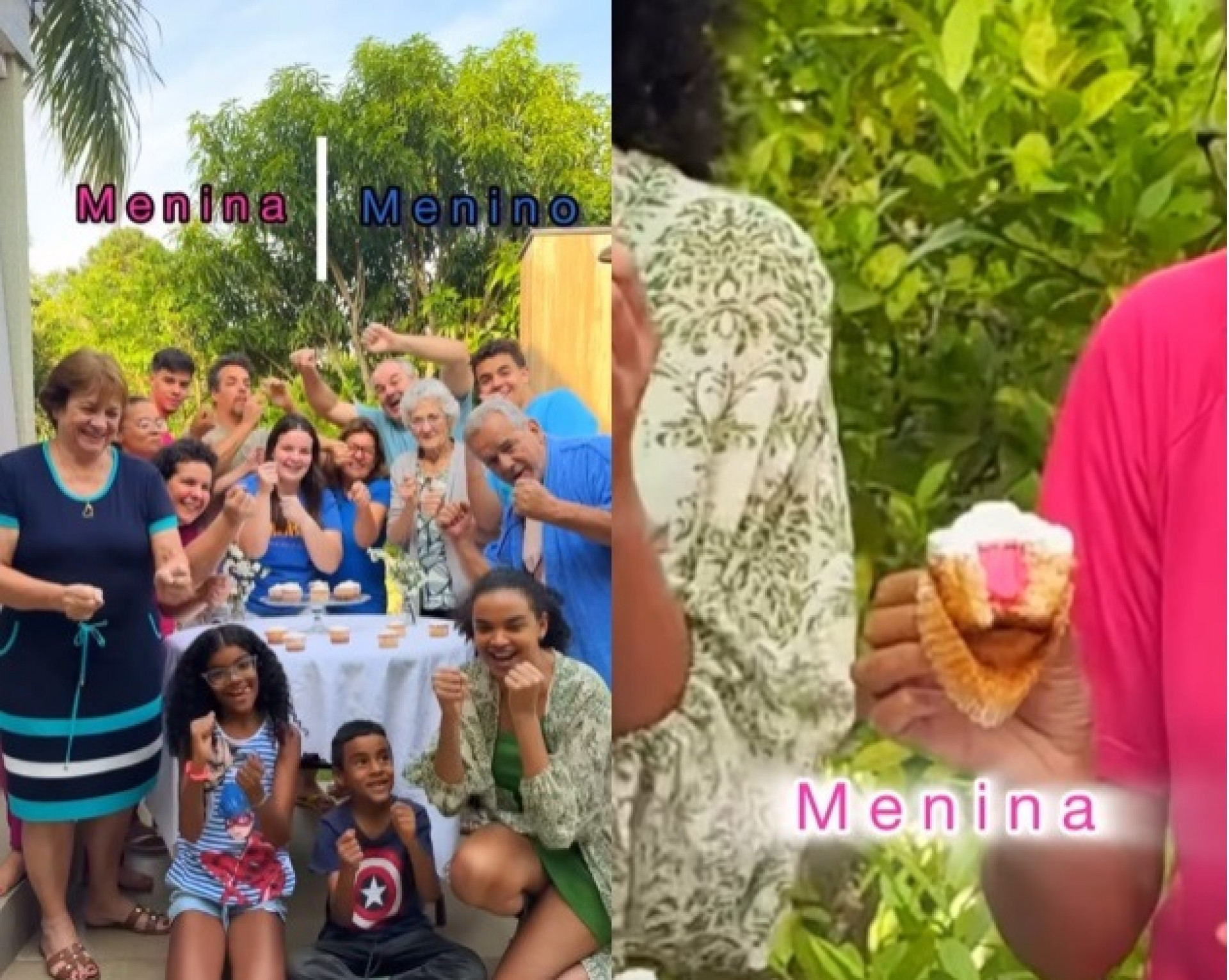 Casal fez chá revelação para contar aos familiares o sexo do primeiro filho  - Reprodução/Instagram