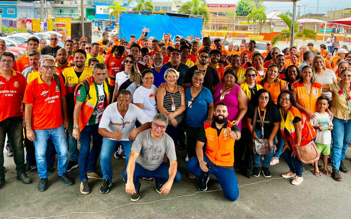 O Departamento de Controle de Vetores e Zoonoses de Belford Roxo reuniu cerca de 200 agentes para o \