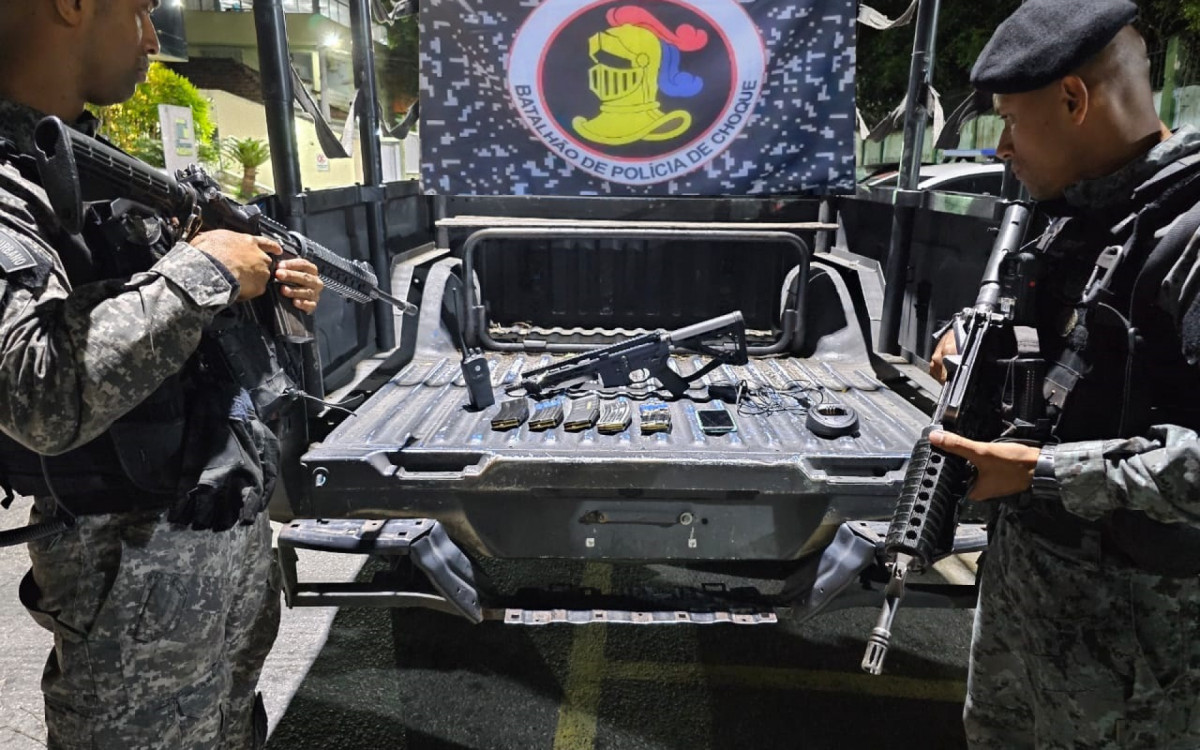 PM prendeu suspeito e apreendeu fuzil em operação na comunidade