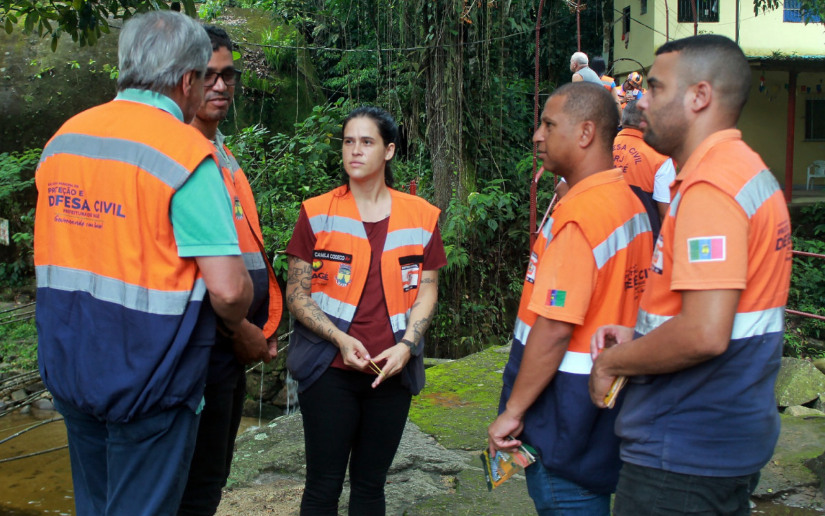 Defesa Civil de Magé realiza simulado de prevenção de desastre - Divulgação