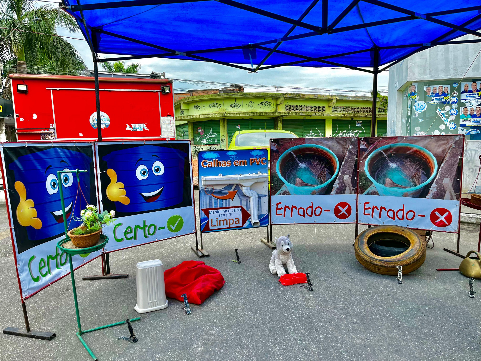 O IEC participou do evento com uma tenda interativa sobre os cuidados necessários de prevenção - Renan Marques/PMBR