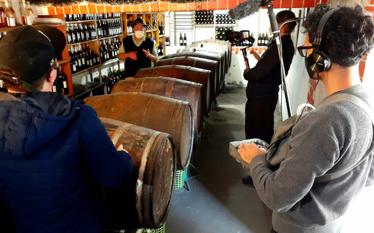 Gravação da série em Petrópolis