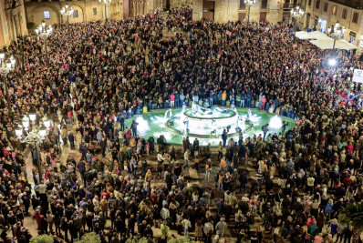 Manifestantes realizam novo protesto contra gestão política das inundações na Espanha