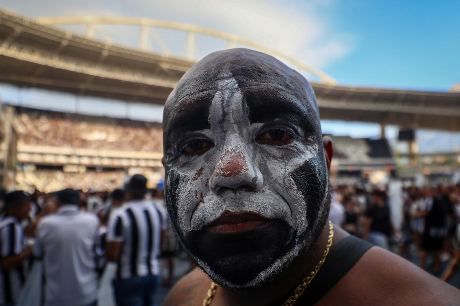 Torcida do Botafogo fez a festa com a final da Libertadores na Fan Fest no Nilton Santos - Renan Areias/ Agência O Dia