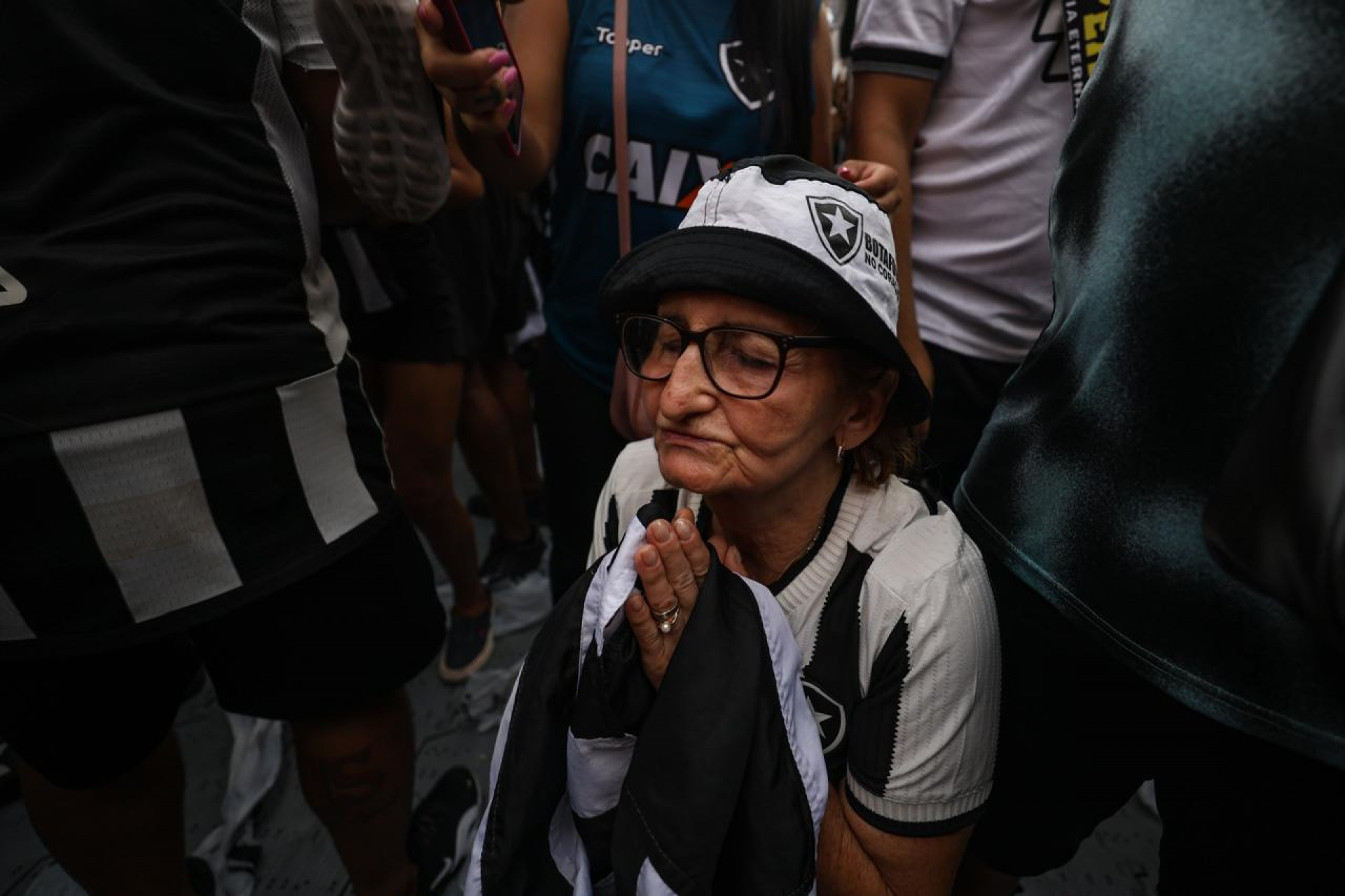 Torcida do Botafogo fez a festa com o título da Libertadores  - Renan Areias/ Agência O Dia