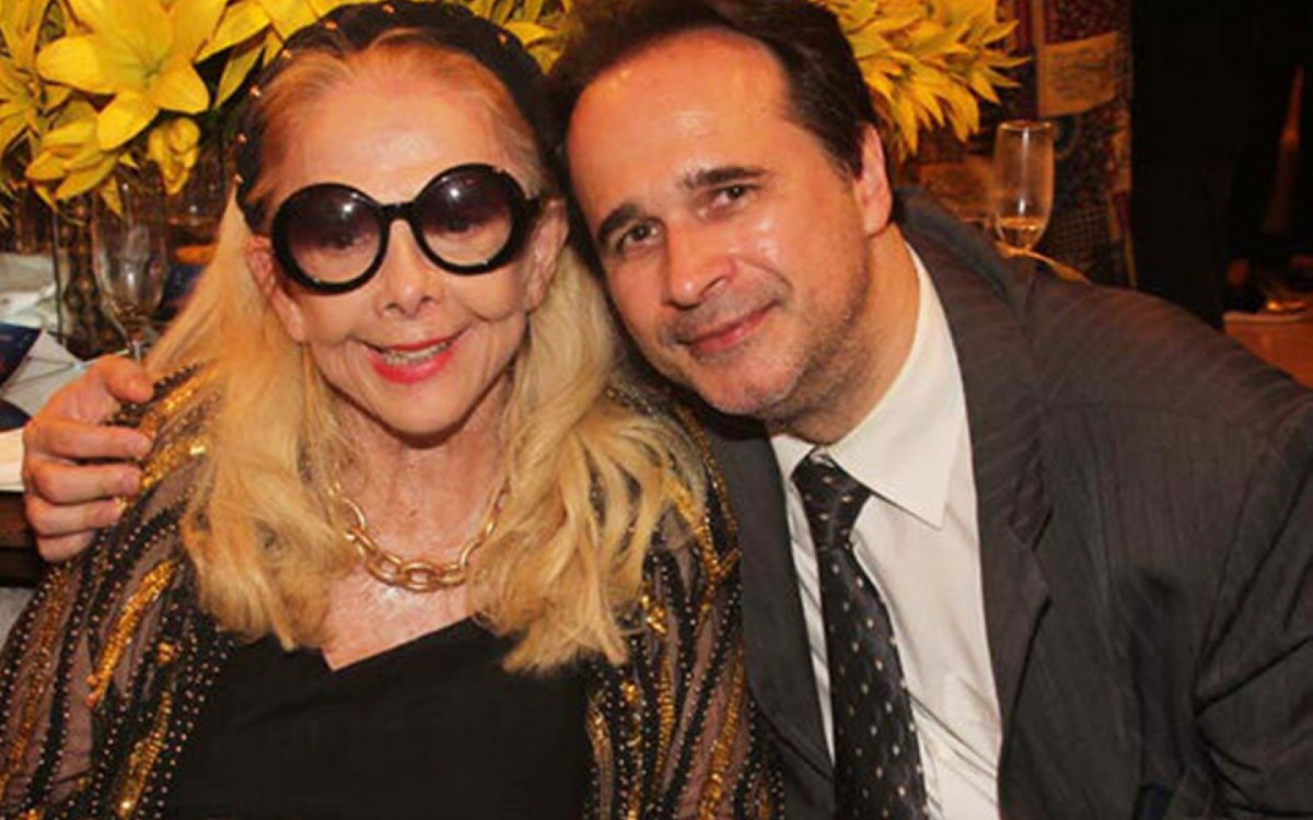 Socialite carioca Regina Lemos Gonçalves ao lado de José Marcos Chaves Ribeiro