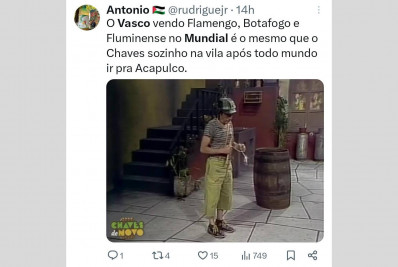 Internautas não perdoam e provocam Vasco, único grande do Rio fora do Mundial