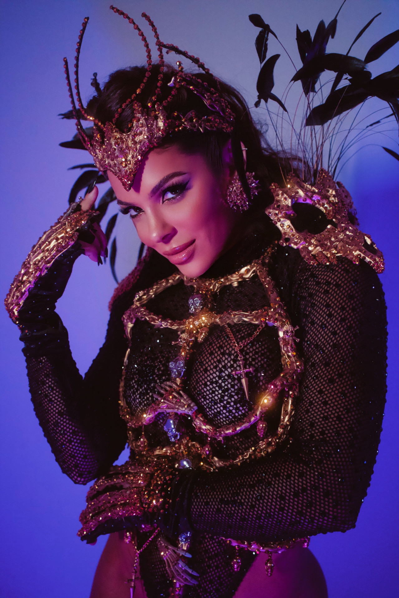 Monique Rizzeto no Mini desfile da Vila Isabel - Fotos: Daniel Pinheiro