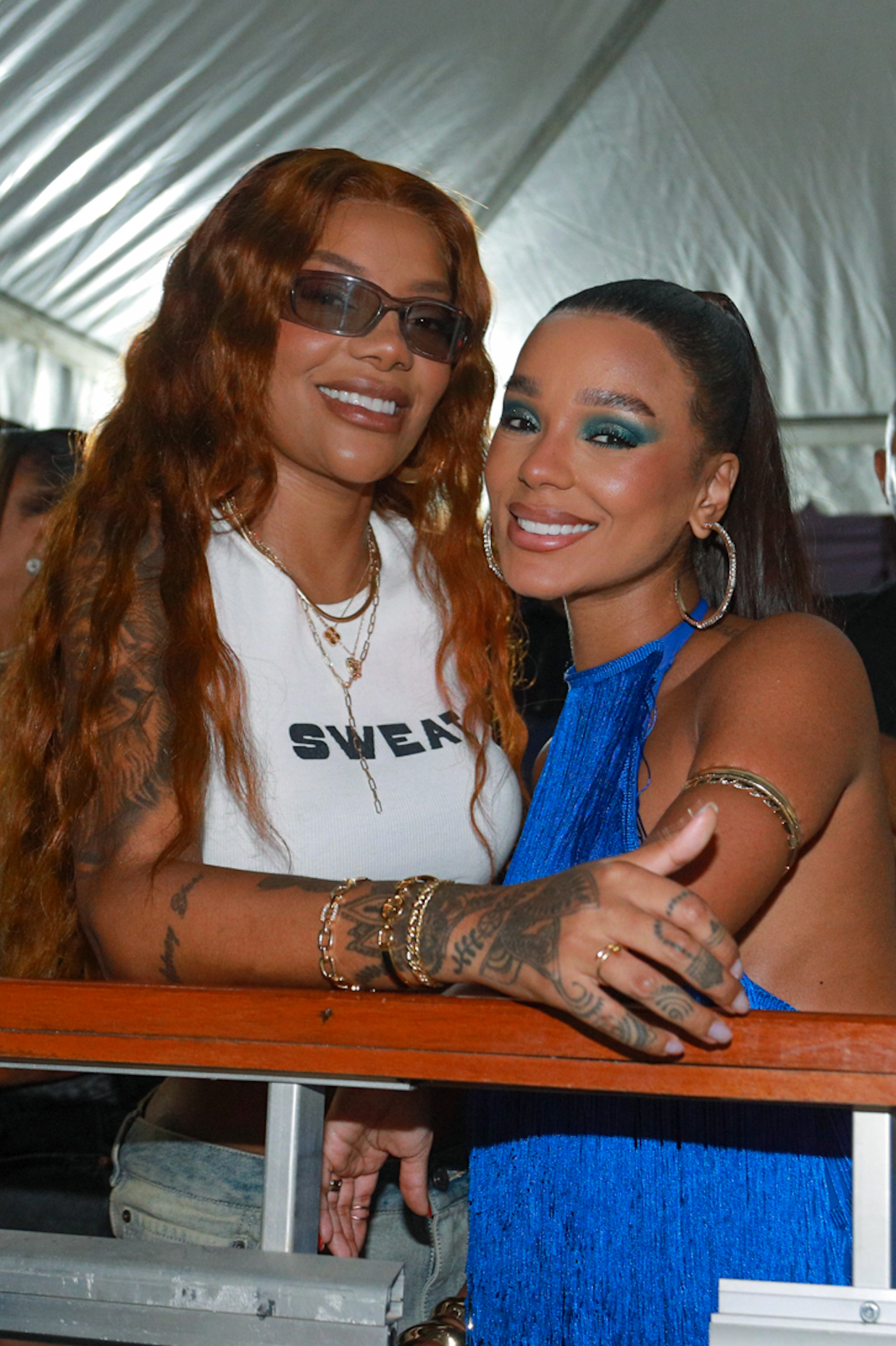 Ludmilla e a mulher, a dançarina Brunna Gonçalves - Victor Chapetta / Agnews