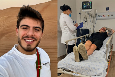 Após fortes dores, Thomaz Costa é hospitalizado e pode ser operado