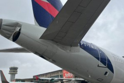 Aeronaves se chocam no Aeroporto de Congonhas durante taxiamento