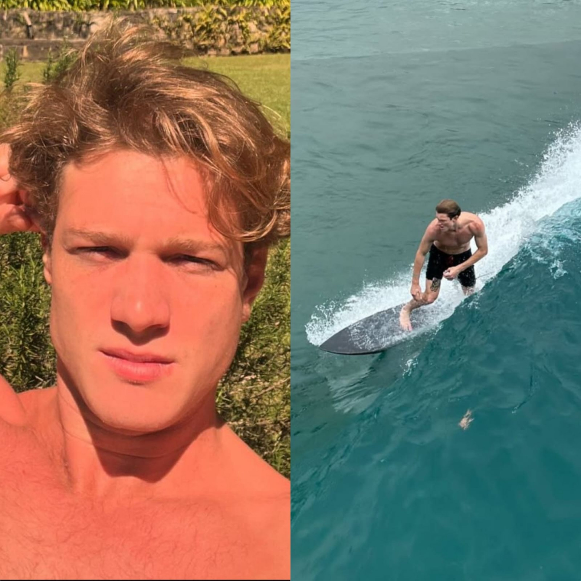 Pedro Novaes aproveita folga da novela 'Garota do Momento' para surfar - Reprodução / Instagram