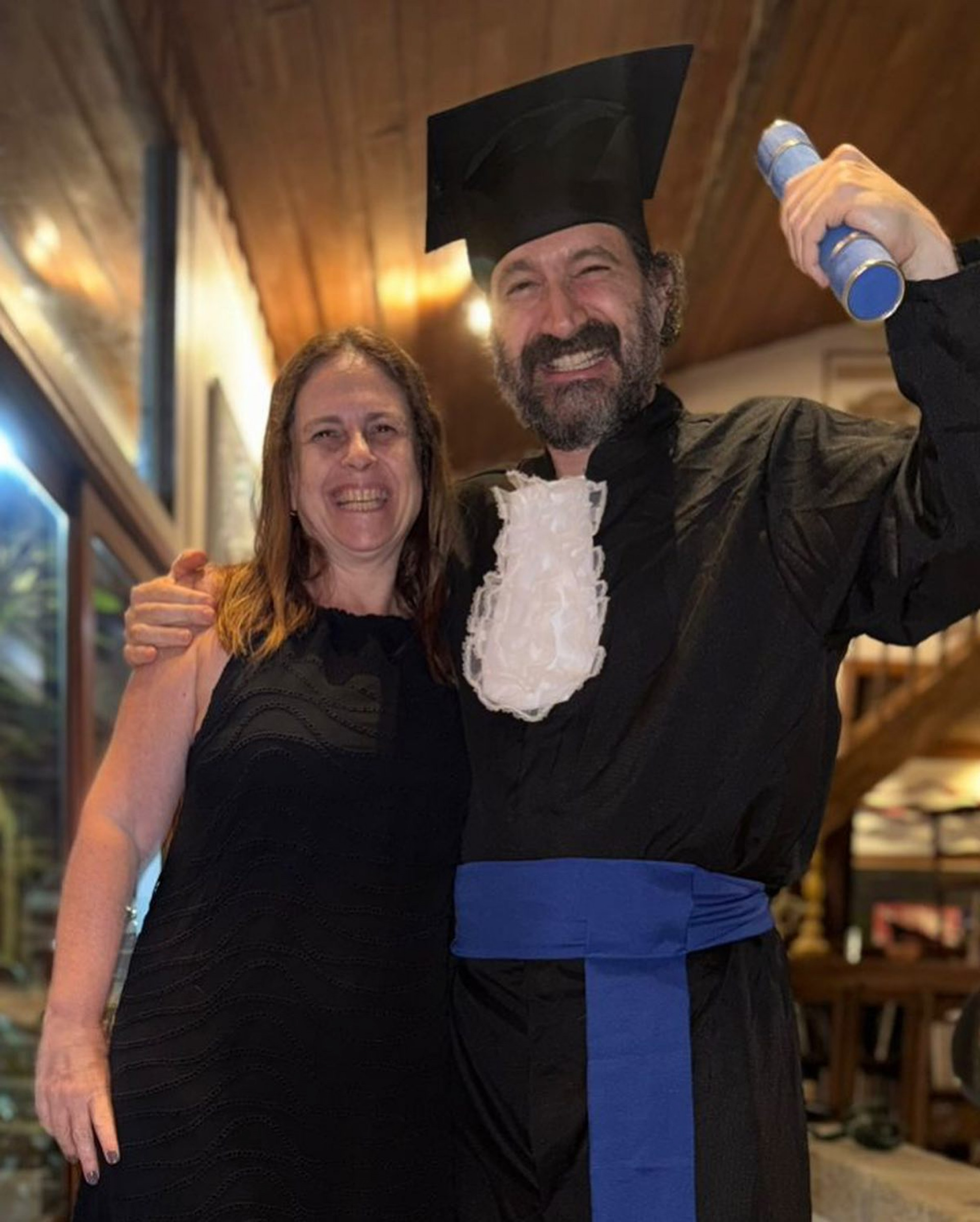 Caco Ciocler na colação de grau - Reprodução/Instagram