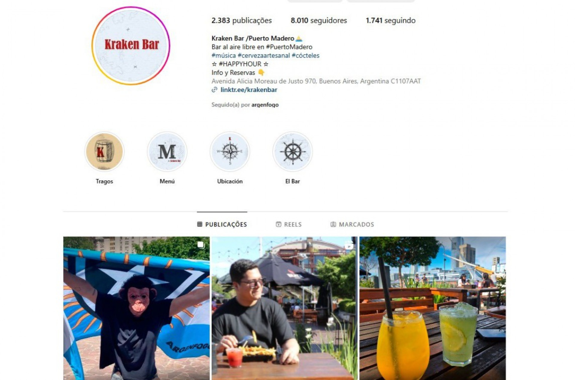 Bar em Buenos Aires que recebeu torcedores do Botafogo fez postagem racista - Reprodu&ccedil;&atilde;o