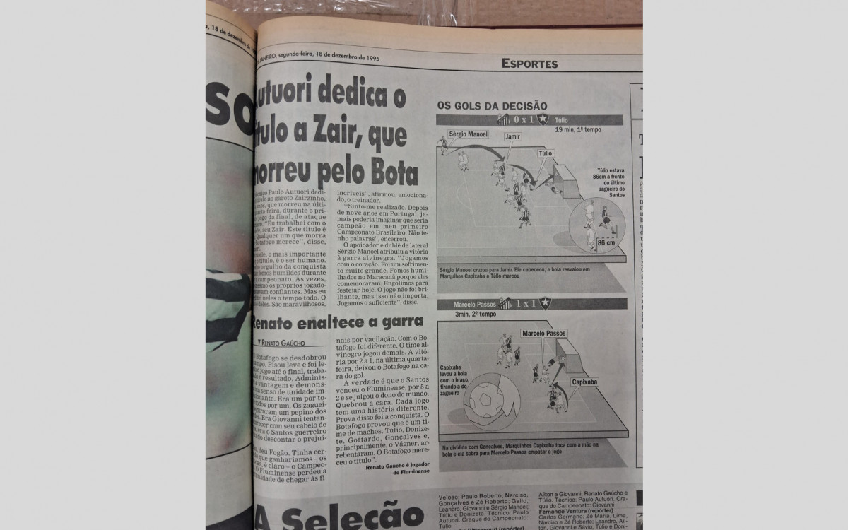O técnico Paulo Autuori dedicou a conquista de 1995 a um jovem torcedor de 14 anos que morreu com parada cardíaca, no jogo de ida no Maracanã  