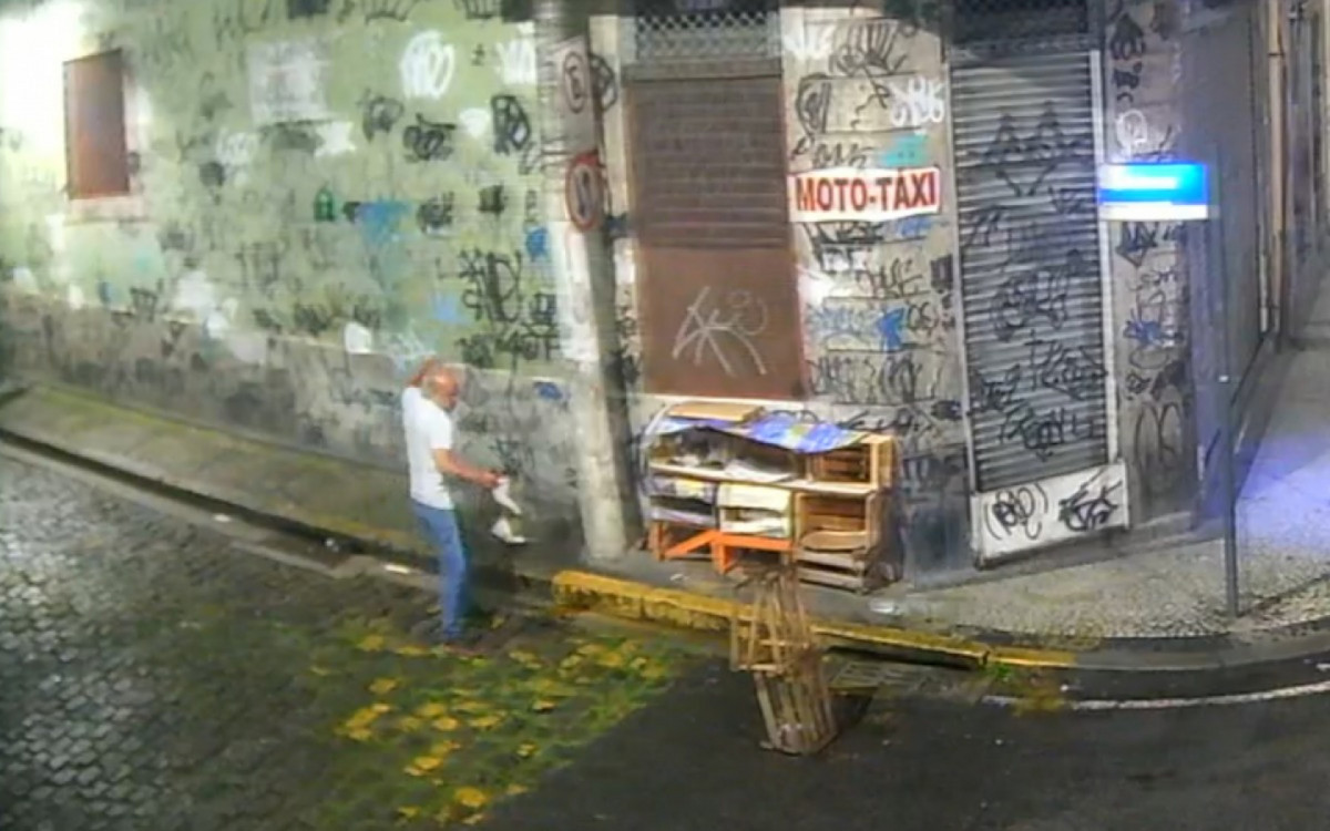 Luis André foi flagrado por câmeras quando cometia o crime 