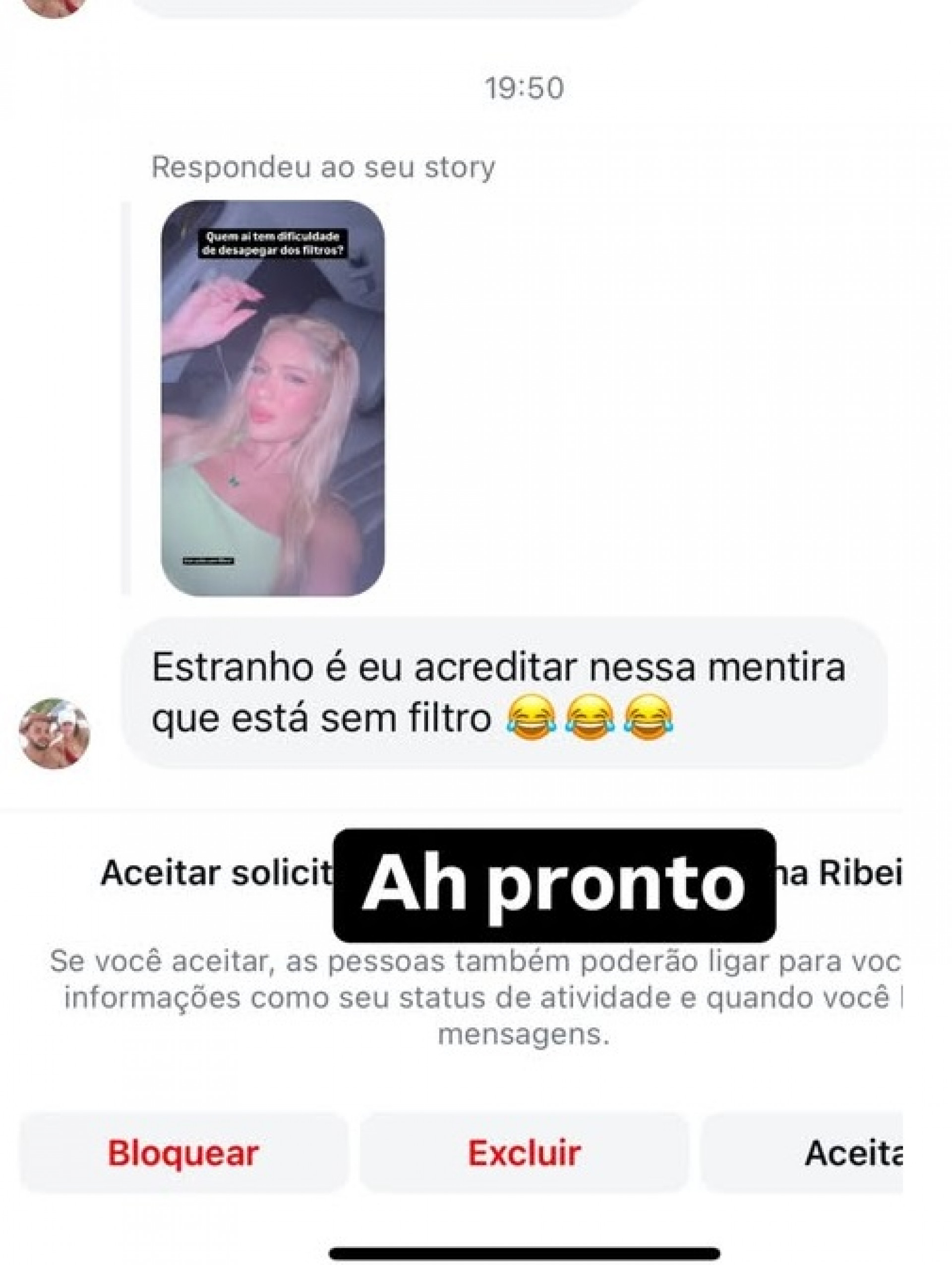 Influenciadora rebateu seguidor que duvidou que ela estava sem filtro  - Reprodução/Instagram 