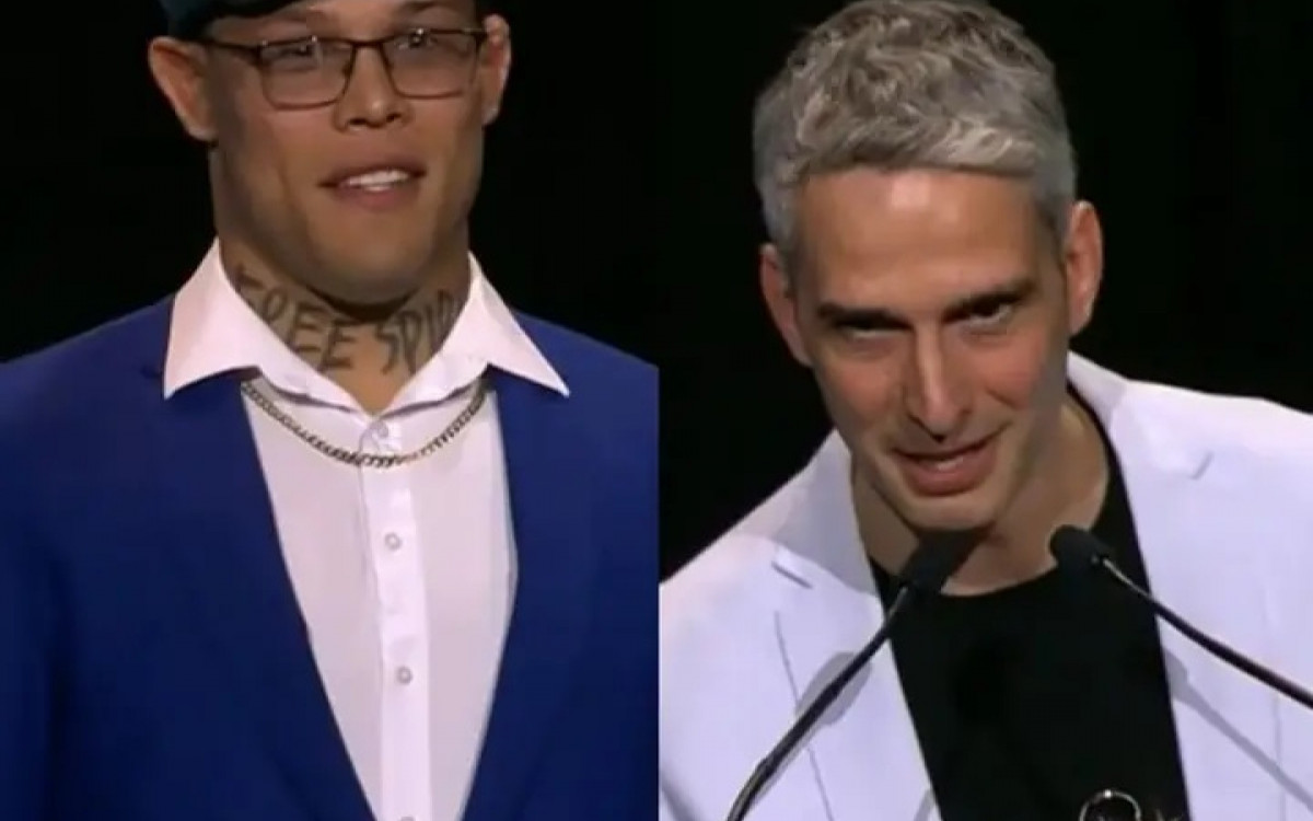 Caio Borralho e Pablo Sucupira representaram a Fighting Nerds no Oscar do MMA