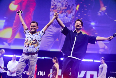 CCXP24: Selton Mello e Matheus Nachtergaele  celebram 'O Auto da Compadecida 2' 