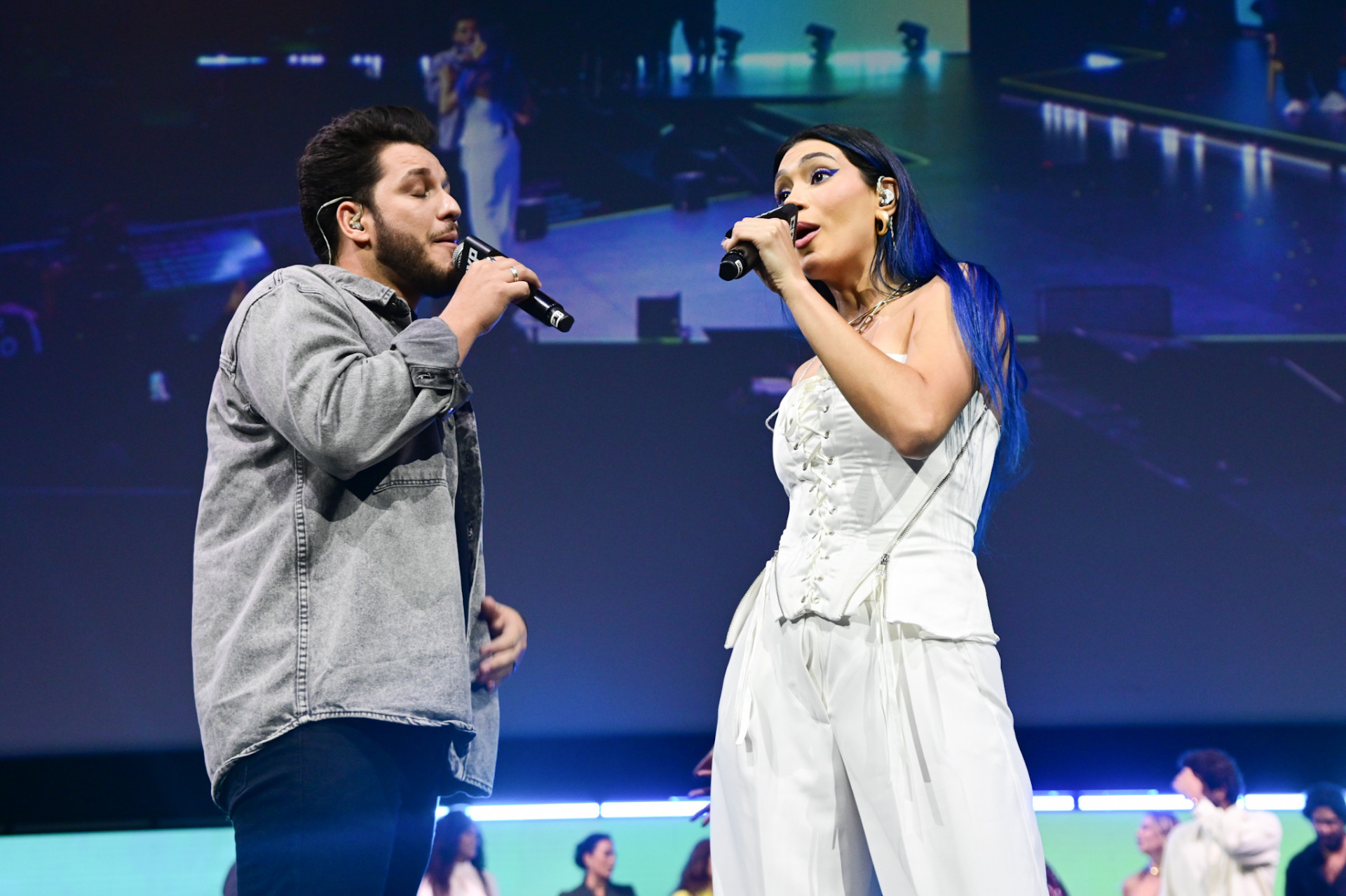 Lucca e Unna X cantam 'Brasil' - Leo Franco / AgNews