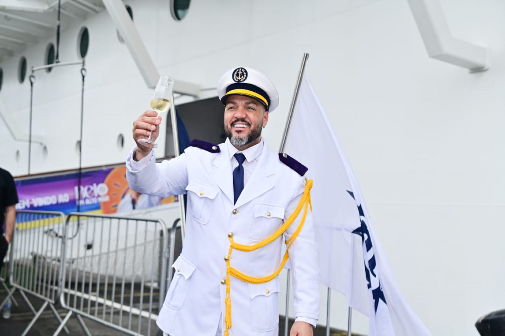 Belo embarca para seu cruzeiro temático - Leo Franco / AgNews