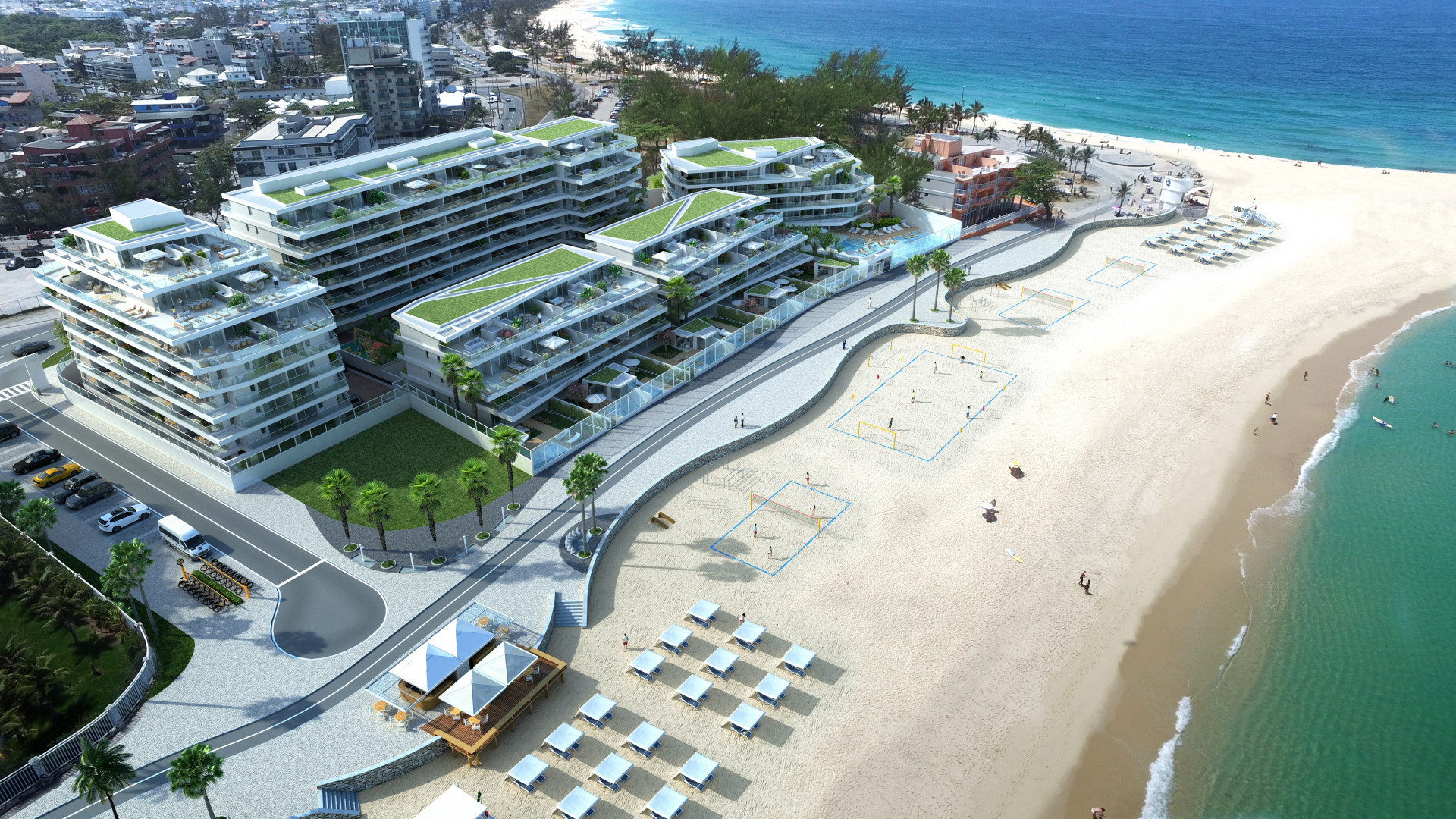 Empreendimento terá vistas para as praias do Recreio dos Bandeirantes e do Pontal - Divulgação