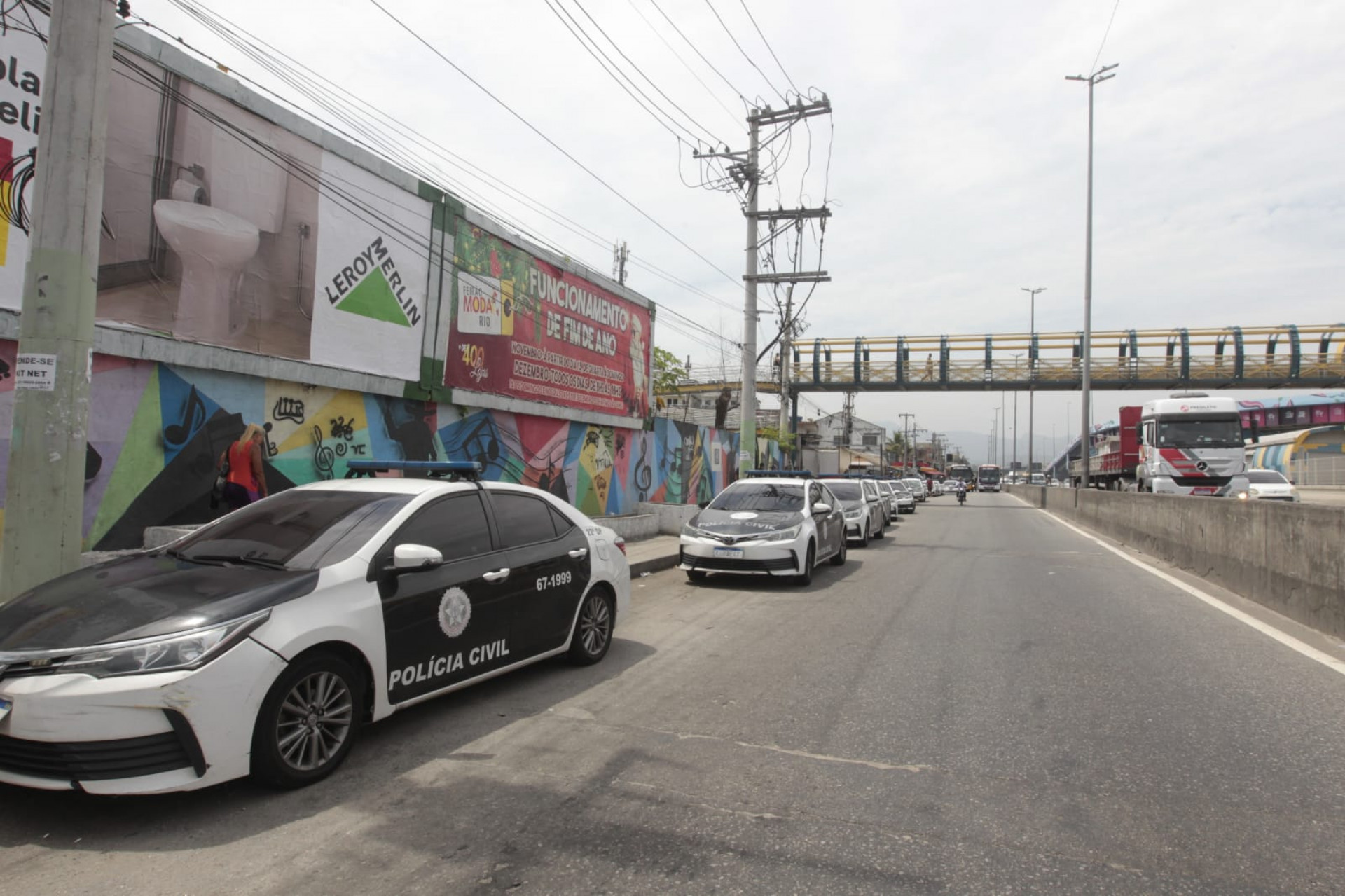 Viaturas da Polícia Civil foram vistas no Parque União - Reginaldo Pimenta/Agência O Dia