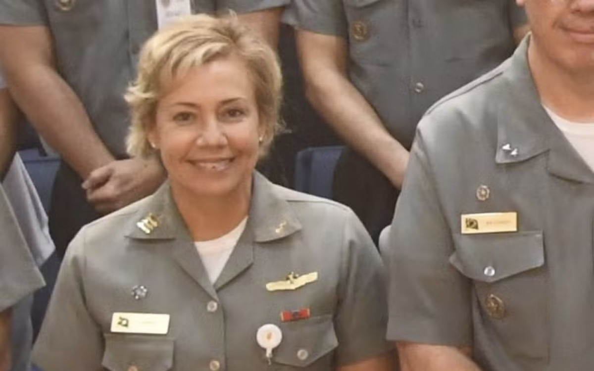 Capit&atilde;o de Mar e Guerra Gisele Mendes de Souza e Mello levou um tiro na cabe&ccedil;a