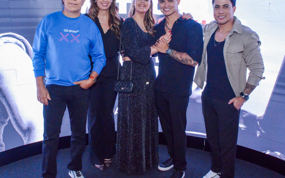 Tom Cavalcante levou a família ao evento 