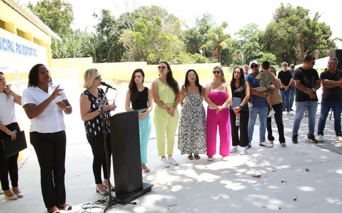 Inauguração Ginásio Poliesportivo da Escola Municipal Ecológica Maestro Kiko