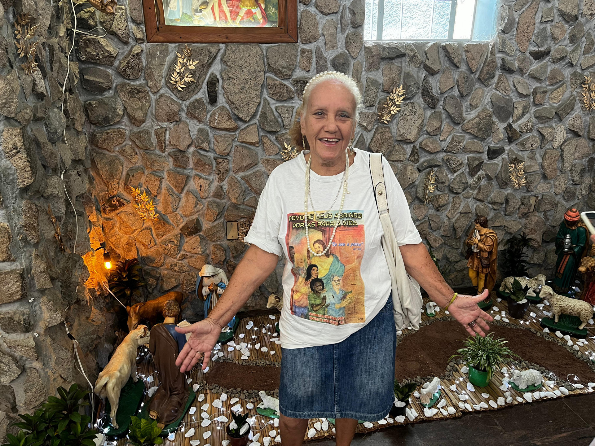 A moradora do Bairro das Gra&ccedil;as, S&ocirc;nia Flausino, contou a alegria pela celebra&ccedil;&atilde;o da data - Divulga&ccedil;&atilde;o / PMBR