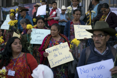 Indígenas da Guatemala pedem justiça para vítimas de massacres na guerra civil