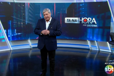 Datena recorda elogio de Silvio Santos em estreia no SBT: 'Melhor prêmio da minha carreira'