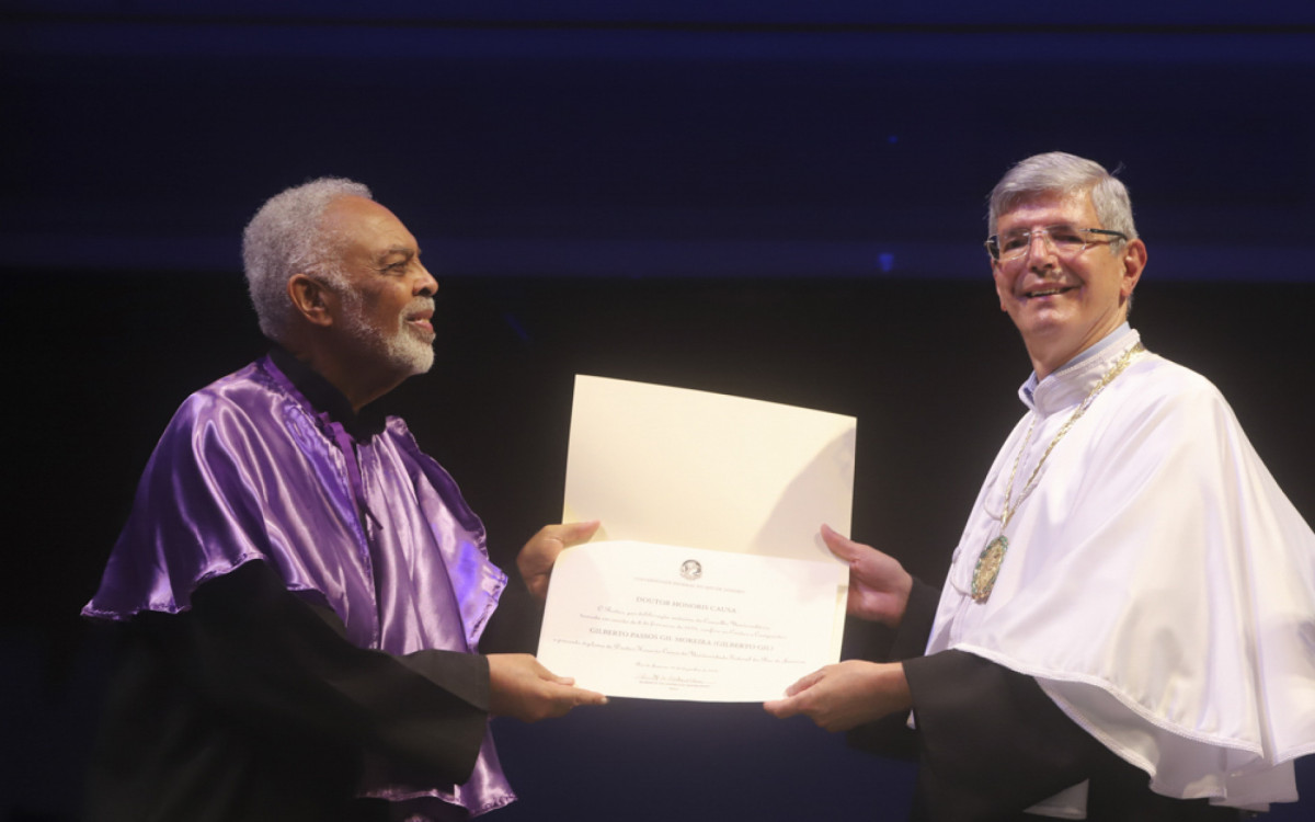 Gilberto Gil recebe o t&iacute;tulo de doutor honoris causa concedido pela UFRJ - Eny Miranda/Divulga&ccedil;&atilde;o