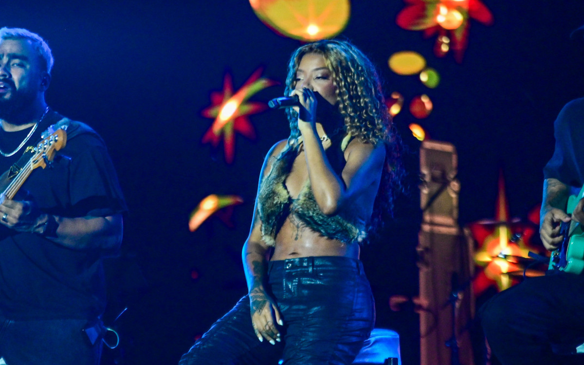 Ludmilla se apresenta no navio 'Belo em Alto Mar' - Leo Franco/Ag.News