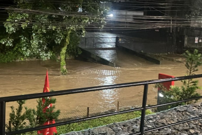 Sete ocorrências são registradas por conta das chuvas em Petrópolis