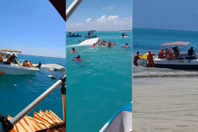 Catamarã com 50 ocupantes naufraga em Maragogi, Alagoas; turista de SP morre