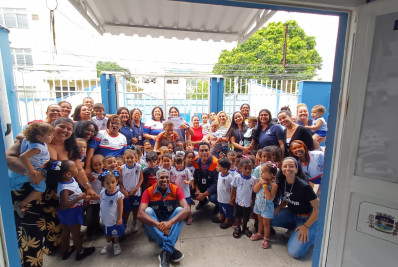 Defesa Civil realiza simulado de evacuação na EMEI Mister Watkins