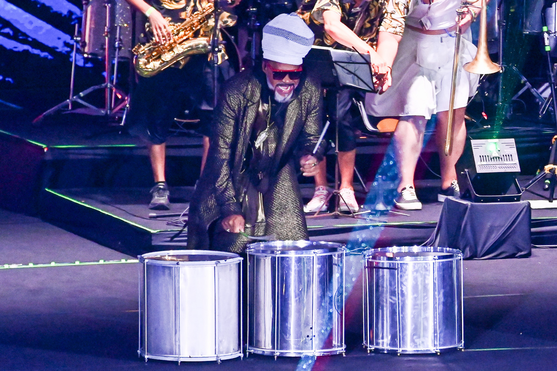 Carlinhos Brown anima público em primeiro dia do Festival Navegante, no navio de Marisa Monte - Marcelo Sá Barretto / Agnews