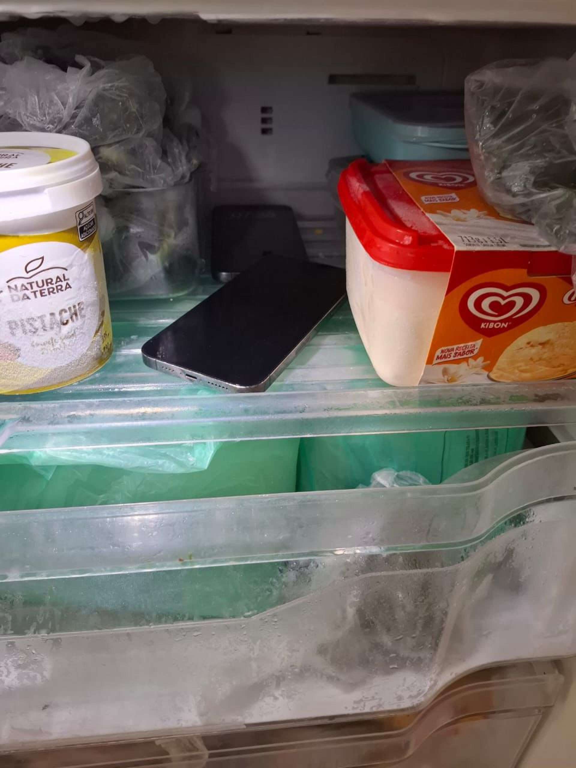 Celulares apreendidos no freezer do prefeito eleito de Caxias, Netinho Reis