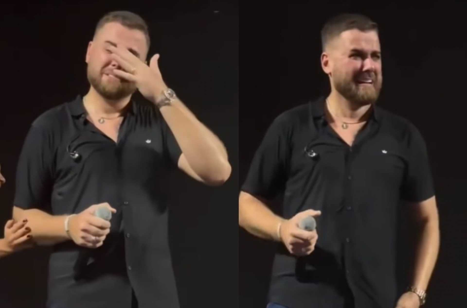 Z&eacute; Neto vai &agrave;s l&aacute;grimas em retorno aos palcos - Reprodu&ccedil;&atilde;o de v&iacute;deo / Instagram / Renato Sertanejeiro