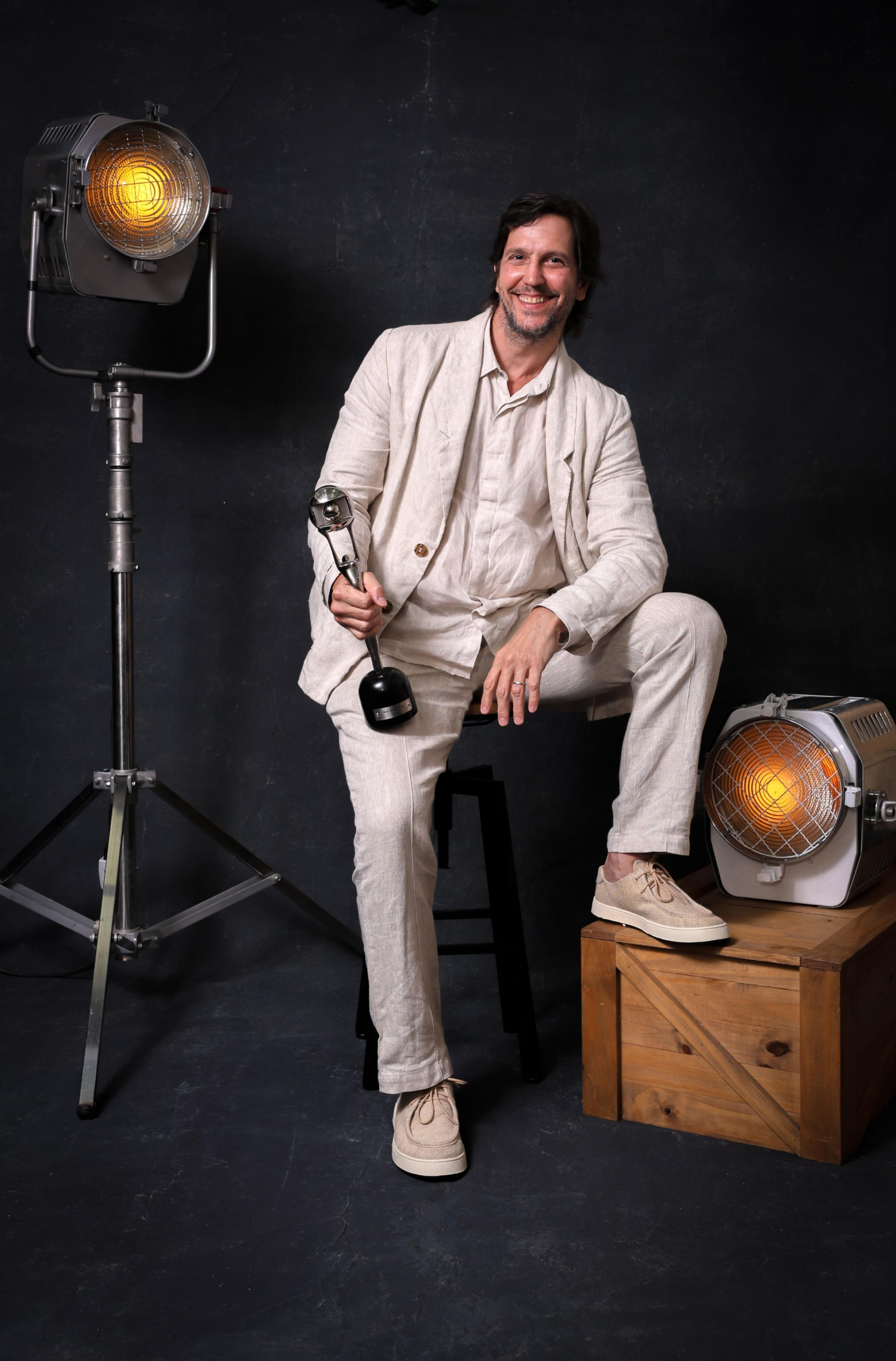 Vladimir Brichta, vencedor da categoria Ator Coadjuvante pelo personagem Egídio, de 'Renascer' - Globo / João Cotta