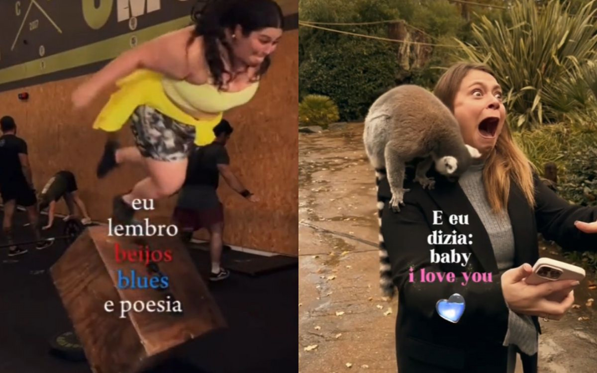 9 - \'Beijos, Blues e Poesia\': a canção de Desejo de Menina foi outra que viralizou nas redes. Com esta, no entanto, os internautas mostraram, em câmera lenta, aqueles momentos que deram errado, bem no estilo \'Videocassetadas\', antigo quadro do \'Domingão com Faustão\', da TV Globo