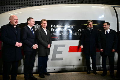 Trem de alta velocidade passa a conectar Paris e Berlim pela primeira vez