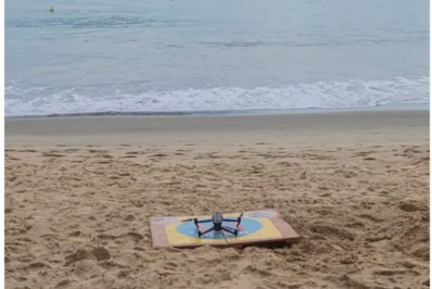 Drone auxilia Bombeiros nas buscas ao adolescente que sumiu na praia de Garatucaia 